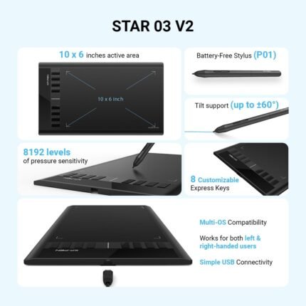 Home 2 XP-Pen Star 03 V2 Digital Graphics Drawing Pen Tablet
