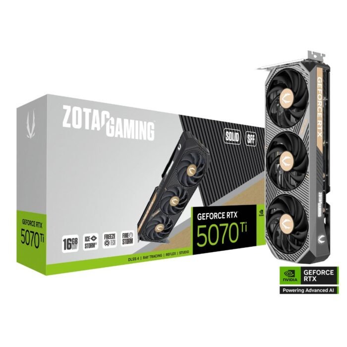 ZOTAC GeForce RTX 5070 Ti Solid SFF OC 16GB Graphics Card