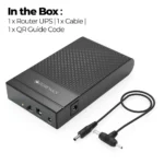 Zebronics 4000mAh Battery, Upto 4 Hours Backup, 3A Output, Dual Input Ports, Fast Charging Router UPS