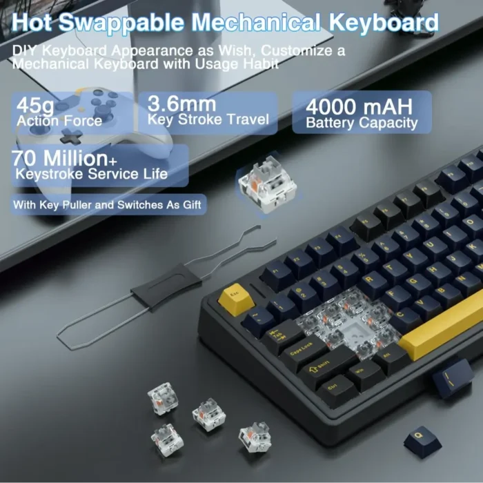 AULA F75 75% Wireless Mechanical Keyboard AULA F75 75% Wireless Mechanical Keyboard