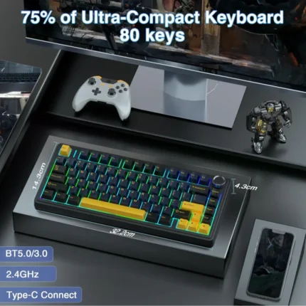 Home 6 AULA F75 75% Wireless Mechanical Keyboard