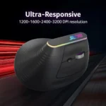 Acer Ergo Vertical Bluetooth Dual Mode | Rechargeable 500mAh Battery Wireless Mouse (Grey) 2 Acer Ergo Vertical Bluetooth Dual Mode Rechargeable 500mAh Battery Wireless Mouse