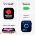 Apple Watch Series 11 GPS with Light Blush Sport Band - S/M (42mm Retina LTPO3 OLED Display, Rose Gold Aluminium Case) 2 Apple Watch Series 11 GPS 42mm Rose Gold Aluminium Case with Light Blush Sport Band - M/L