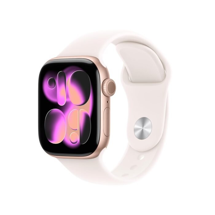 Apple Watch Series 11 GPS 42mm Rose Gold Aluminium Case with Light Blush Sport Band - M/L Apple Watch Series 11 GPS 42mm Rose Gold Aluminium Case with Light Blush Sport Band - M/L
