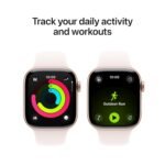 Apple Watch Series 11 GPS with Light Blush Sport Band - S/M (42mm Retina LTPO3 OLED Display, Rose Gold Aluminium Case) 3 Apple Watch Series 11 GPS 42mm Rose Gold Aluminium Case with Light Blush Sport Band - M/L