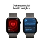 Apple Watch Series 11 GPS + Cellular 46mm Slate Titanium Case with Slate Milanese Loop - M/L 4 Apple Watch Series 11 GPS + Cellular 46mm Slate Titanium Case with Slate Milanese Loop - ML