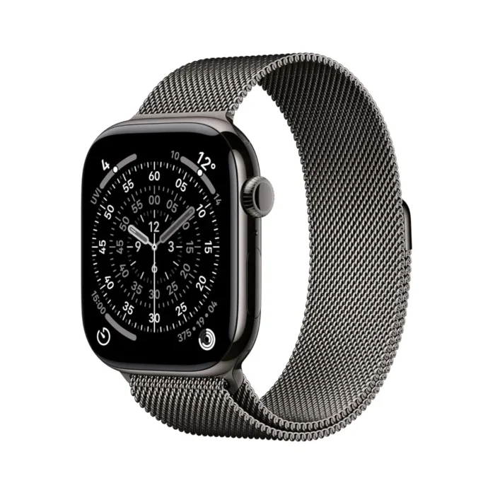 Apple Watch Series 11 GPS + Cellular 46mm Slate Titanium Case with Slate Milanese Loop - ML Apple Watch Series 11 GPS + Cellular 46mm Slate Titanium Case with Slate Milanese Loop - ML
