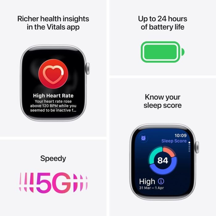 Apple Watch Series 11 GPS + Cellular 46mm Slate Titanium Case with Slate Milanese Loop - ML Apple Watch Series 11 GPS + Cellular 46mm Slate Titanium Case with Slate Milanese Loop - ML
