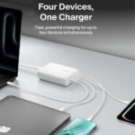 Belkin 200W GaN 4 Port (4 USB-C PD 3.0) Fast Charger with PPS Technology