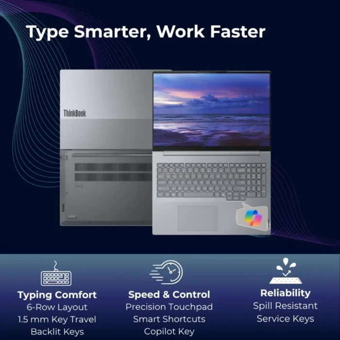 Lenovo ThinkBook 16, Ultra 9 185H, 16GB, 512GB SSD, 16 Inch, Win 11 AI Powered Laptop Lenovo ThinkBook 16, Ultra 9 185H, 16GB, 512GB SSD, 16 Inch, Win 11 AI Powered Laptop