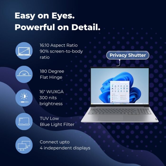 Lenovo ThinkBook 16, Ultra 9 185H, 16GB, 512GB SSD, 16 Inch, Win 11 AI Powered Laptop Lenovo ThinkBook 16, Ultra 9 185H, 16GB, 512GB SSD, 16 Inch, Win 11 AI Powered Laptop
