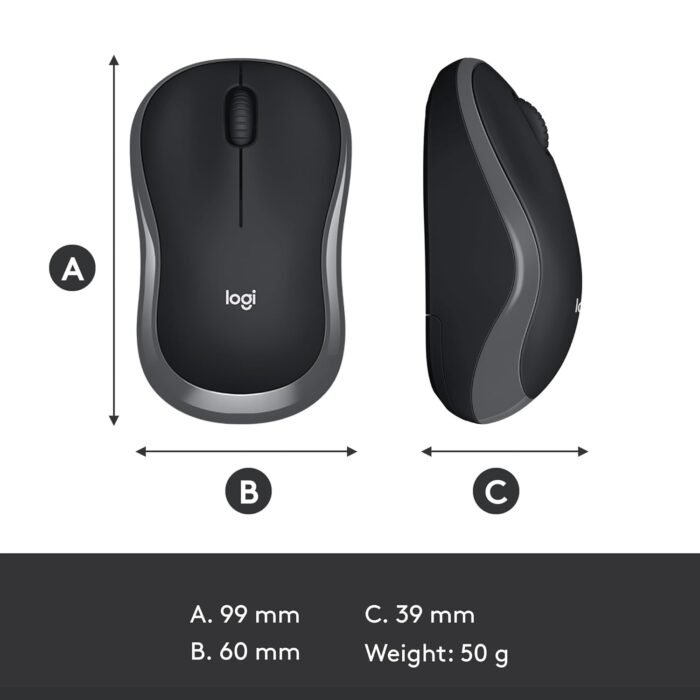 Logitech M186 2.4GHz Wireless Mouse Logitech M186 2.4GHz Wireless Mouse