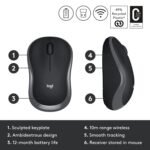 Logitech M186 2.4GHz Wireless Mouse 2 Logitech M186 2.4GHz Wireless Mouse