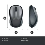 Logitech M235 Wireless Mouse (Red) 5 Logitech M235 Wireless Mouse