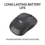 Logitech M240 Silent, Portable Bluetooth Mouse (Graphite) 3 Logitech M240 Silent, Portable Bluetooth Mouse
