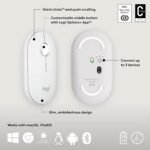 Logitech Pebble Mouse 2 M350s Slim Bluetooth Wireless Mouse (Tonal White) 5 Logitech Pebble Mouse 2 M350s Slim Bluetooth Wireless Mouse