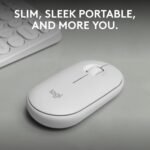 Logitech Pebble Mouse 2 M350s Slim Bluetooth Wireless Mouse (Tonal White) 2 Logitech Pebble Mouse 2 M350s Slim Bluetooth Wireless Mouse