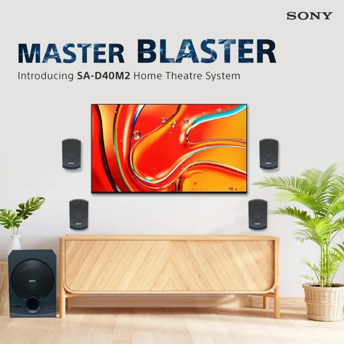 SONY SA-D40M2 All In One 4.1 Channel 100W Home Theatre with Powerful Subwoofer SONY SA-D40M2 All In One 4.1 Channel 100W Home Theatre with Powerful Subwoofer
