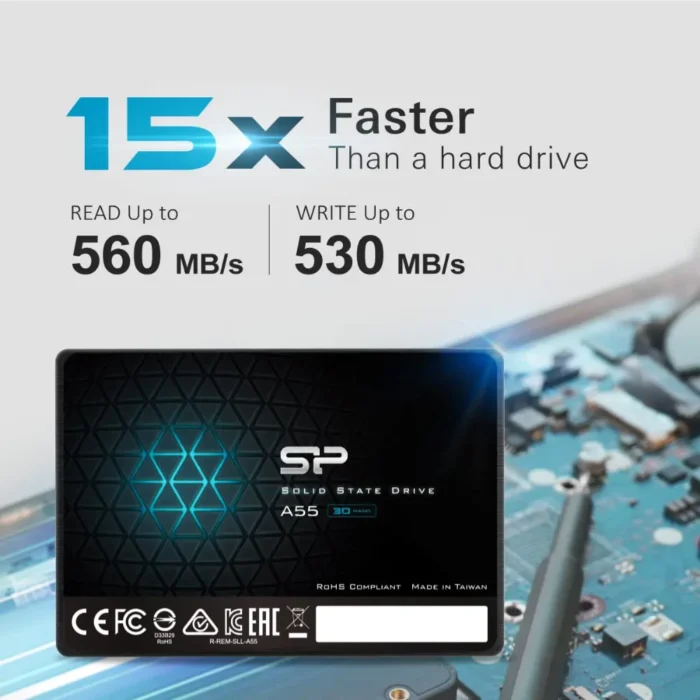 SP Silicon Power Ace A55 512GB Up to 560MB/s, Speed 2.5 Inch SATA III SSD
