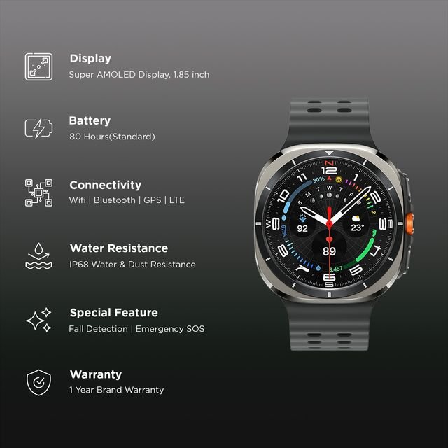 Samsung Galaxy Watch Ultra 2025 GPS+BT+Wi-Fi+LTE Wear OS Smartwatch Samsung Galaxy Watch Ultra 2025 GPS+BT+Wi-Fi+LTE Wear OS Smartwatch